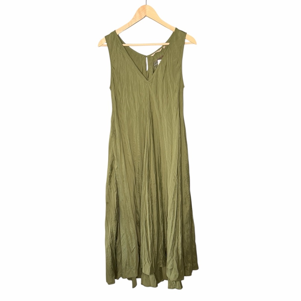 NWT Soft Surroundings Mizu Maxi Dress - Loden Green - Picture 3 of 11